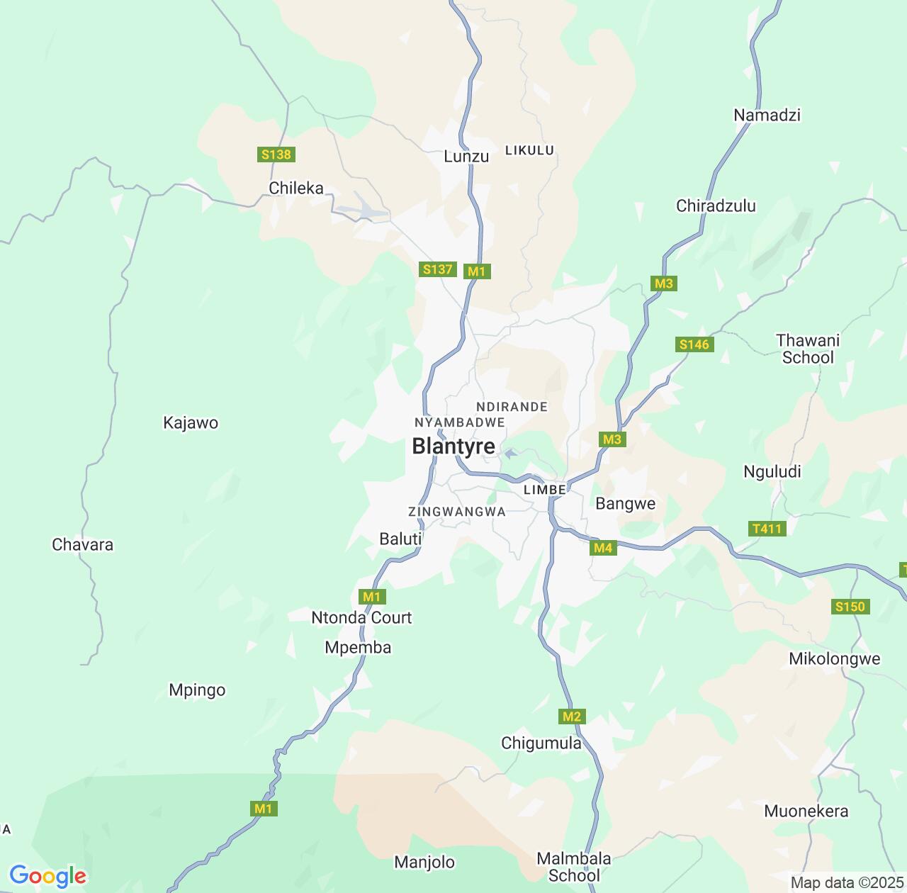 Map image for Intellectual Property Lawyers in Blantyre and Southern Region IP firms at coordinates  ; .