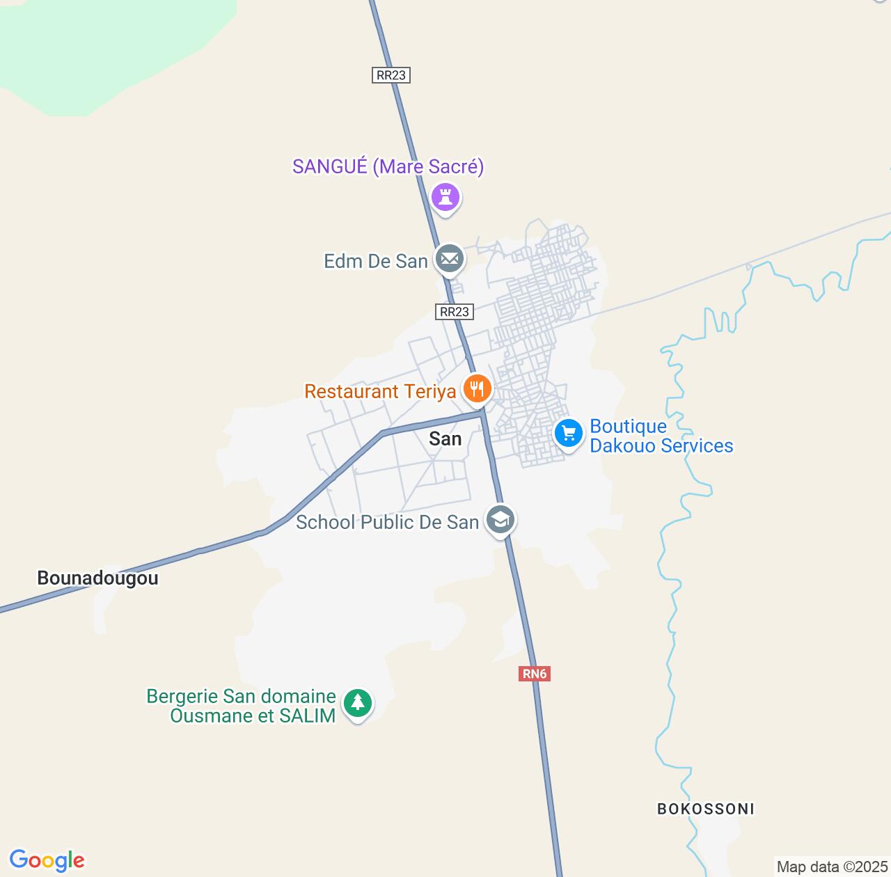 Map image for Intellectual Property Lawyers in San and Ségou IP firms at coordinates  ; .