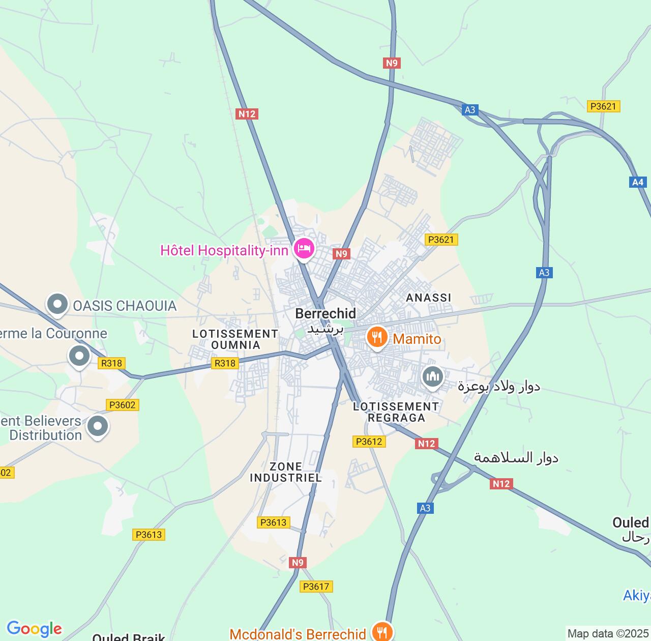 Map image for Intellectual Property Lawyers in Berrechid and Casablanca-Settat IP firms at coordinates  ; .