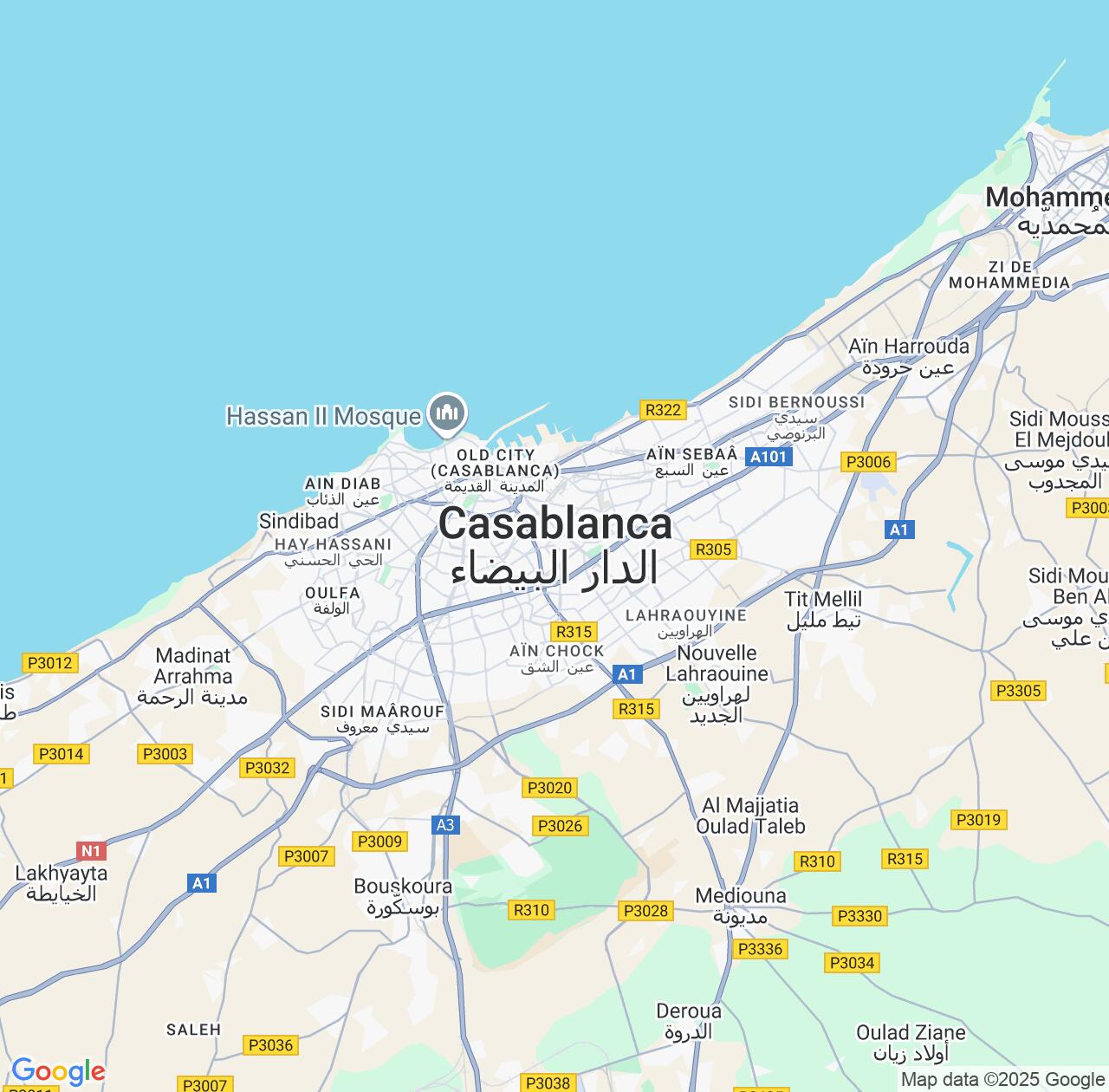 Map image for Intellectual Property Lawyers in Casablanca and Casablanca-Settat IP firms at coordinates  ; .