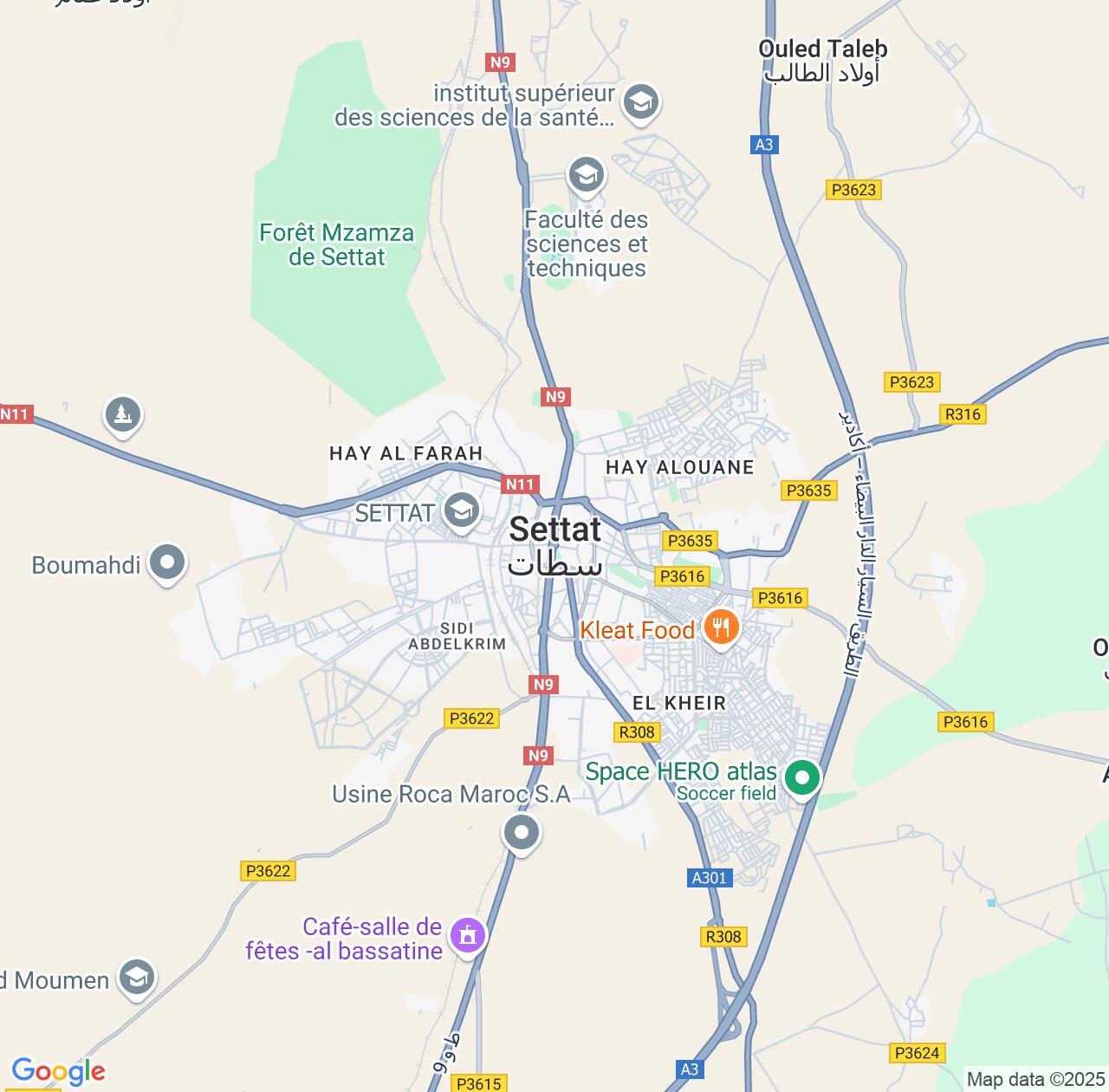 Map image for Intellectual Property Lawyers in Settat and Casablanca-Settat IP firms at coordinates  ; .