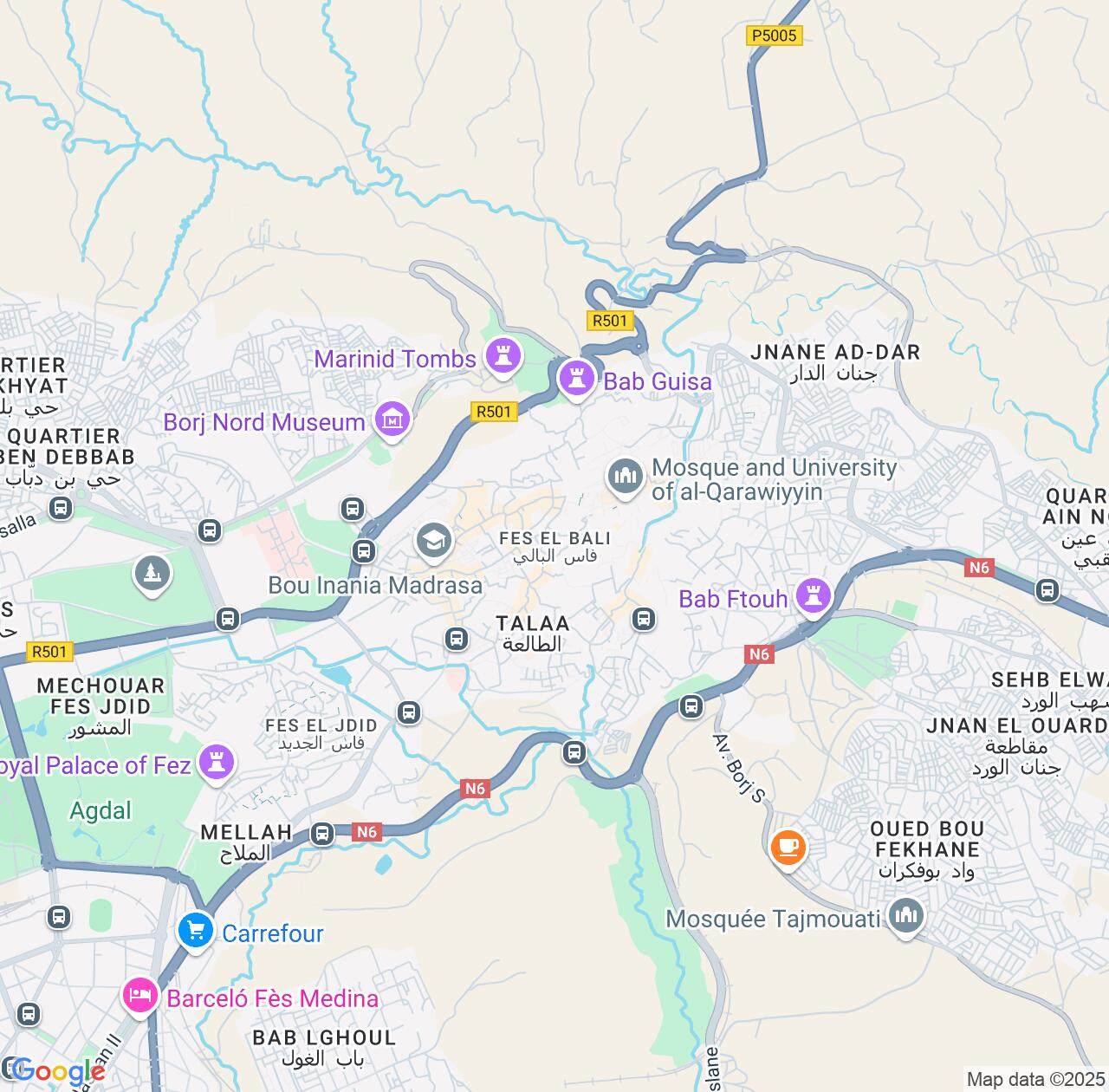 Map image for Intellectual Property Lawyers in Fes al Bali and Fès-Meknès IP firms at coordinates  ; .