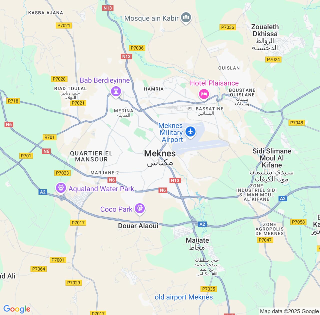 Map image for Intellectual Property Lawyers in Meknes and Fès-Meknès IP firms at coordinates  ; .