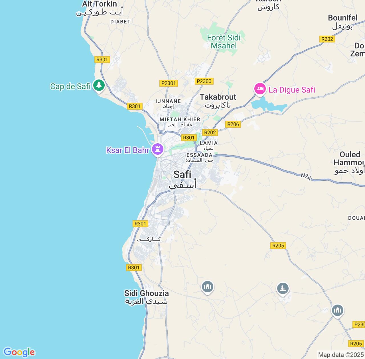 Map image for Intellectual Property Lawyers in Safi and Marrakesh-Safi IP firms at coordinates  ; .