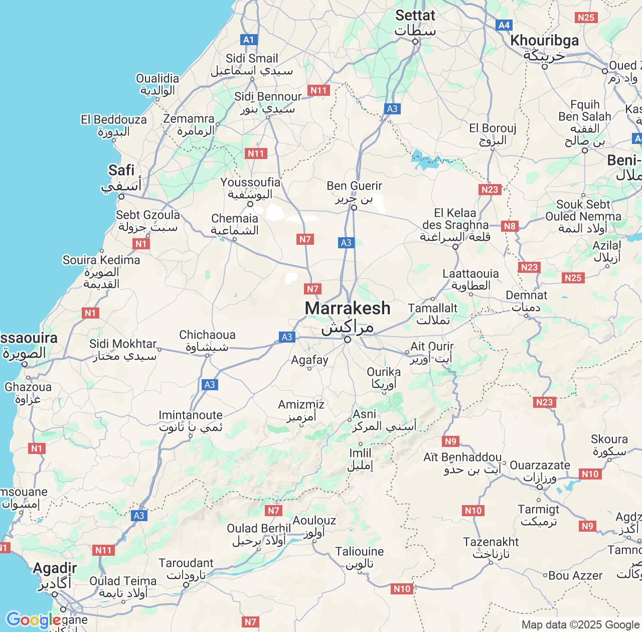 Map image for Intellectual Property Lawyers in Marrakesh-Safi and Morocco IP firms at coordinates  ; .
