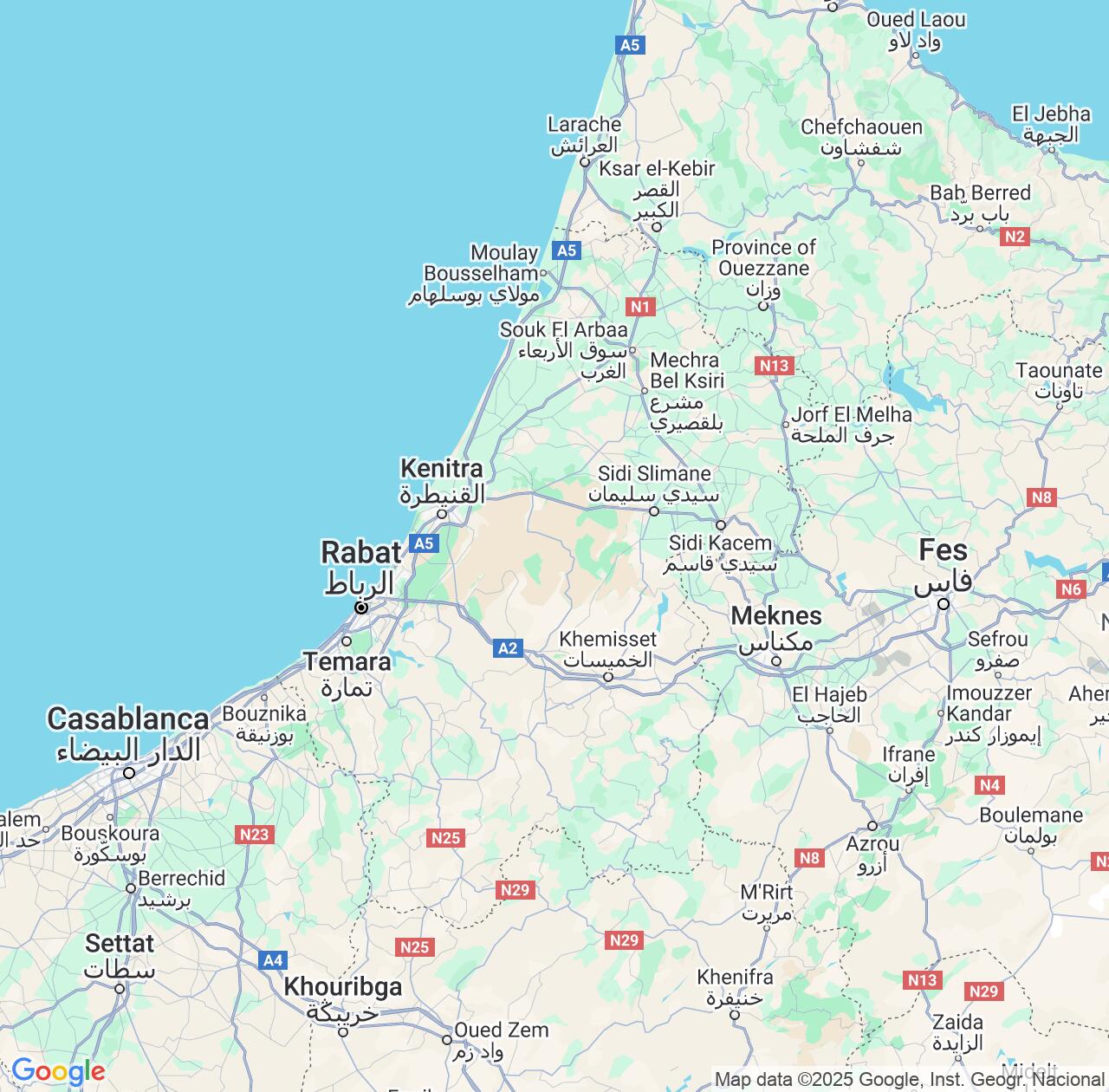 Map image for Intellectual Property Lawyers in Rabat-Salé-Kénitra and Morocco IP firms at coordinates  ; .