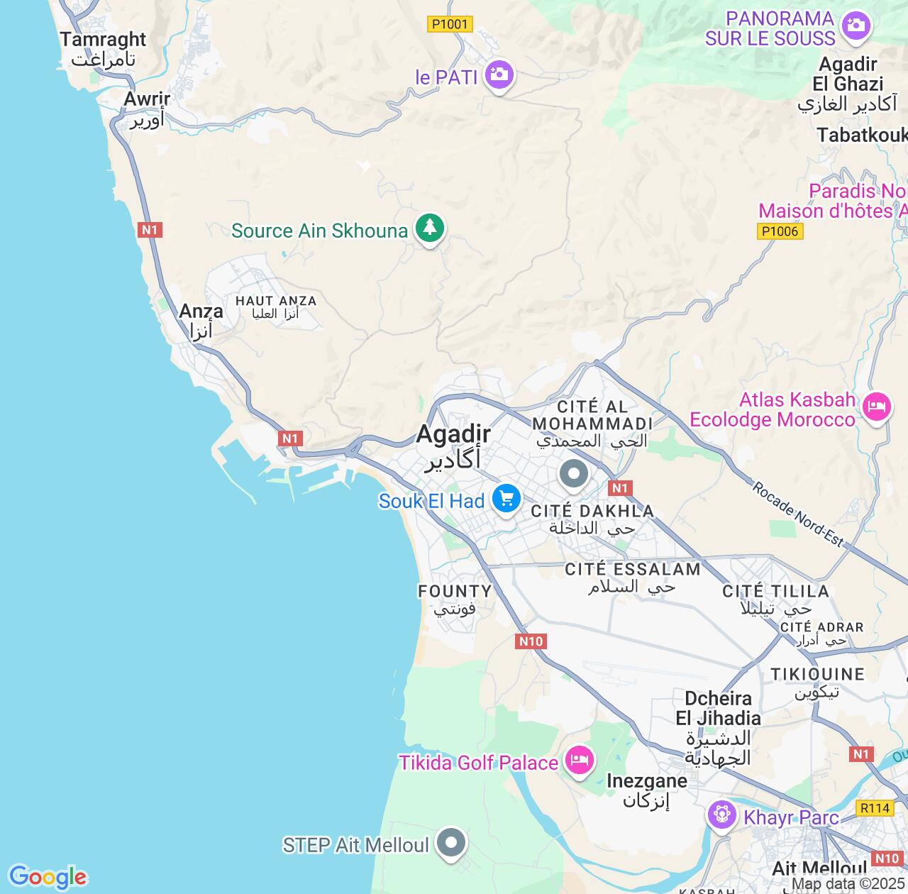 Map image for Intellectual Property Lawyers in Agadir and Souss-Massa IP firms at coordinates  ; .