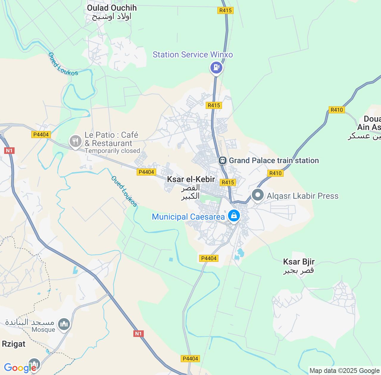 Map image for Intellectual Property Lawyers in Ksar El Kebir and Tanger-Tetouan-Al Hoceima IP firms at coordinates  ; .