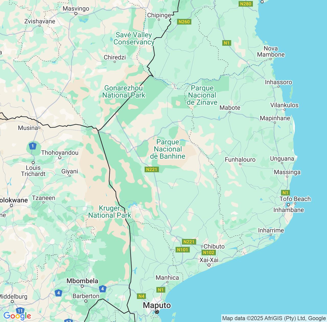 Map image for Intellectual Property Lawyers in Gaza Province and Mozambique IP firms at coordinates  ; .