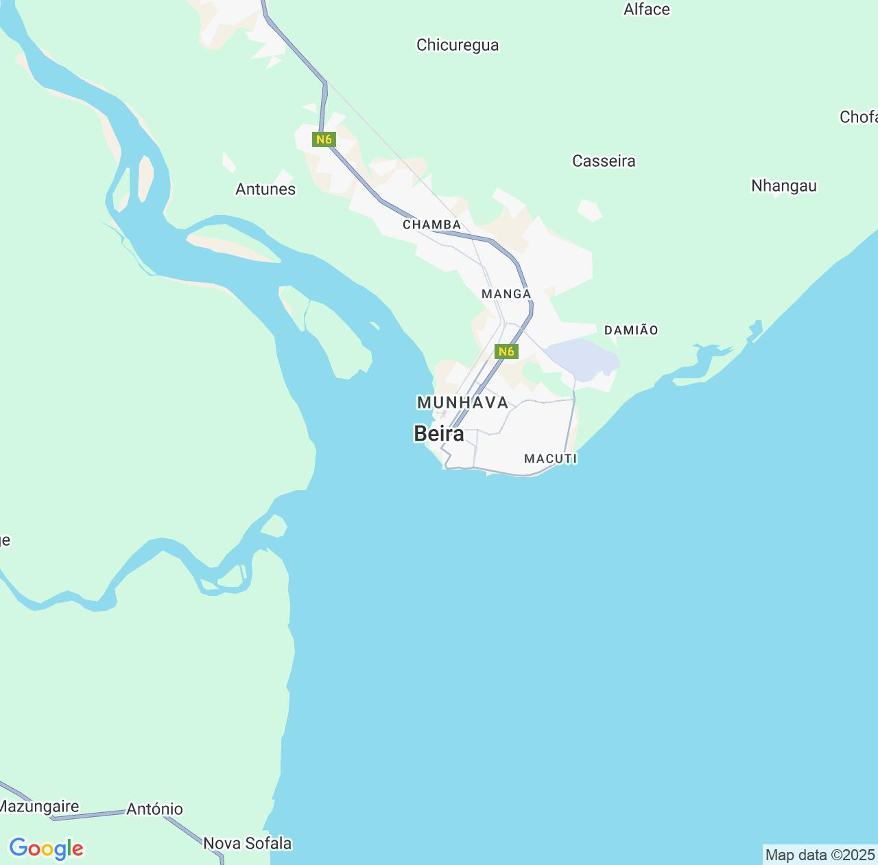 Map image for Intellectual Property Lawyers in Beira and Sofala IP firms at coordinates  ; .