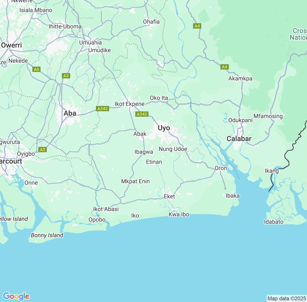 Map image for Intellectual Property Lawyers in Akwa Ibom State and Nigeria IP firms at coordinates  ; .