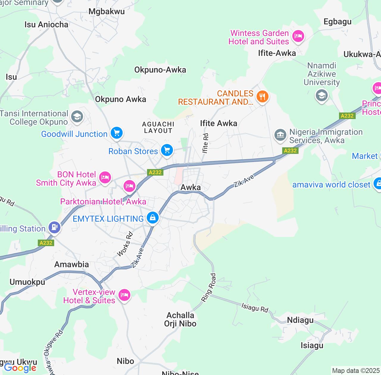 Map image for Intellectual Property Lawyers in Awka and Anambra IP firms at coordinates  ; .