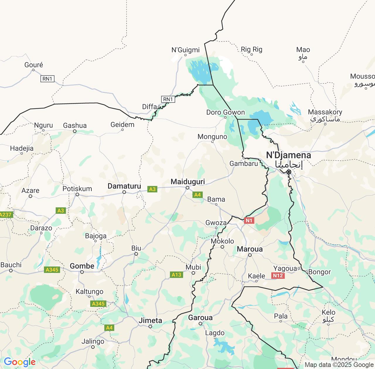 Map image for Intellectual Property Lawyers in Borno State and Nigeria IP firms at coordinates  ; .