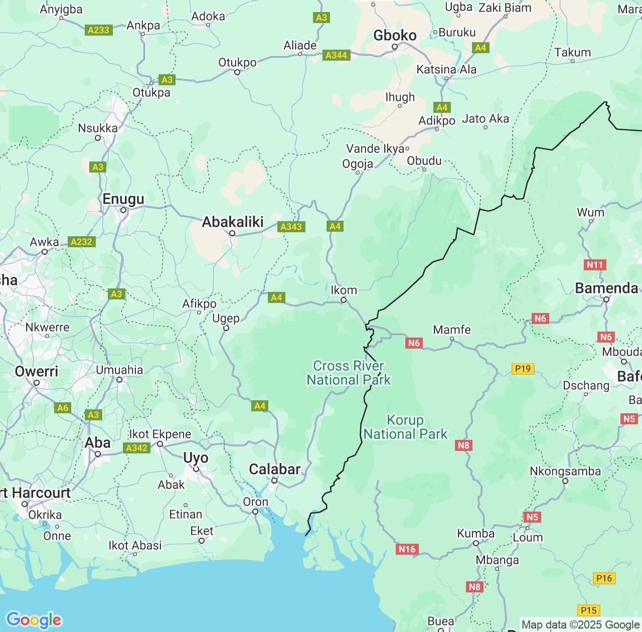 Map image for Intellectual Property Lawyers in Cross River State and Nigeria IP firms at coordinates  ; .