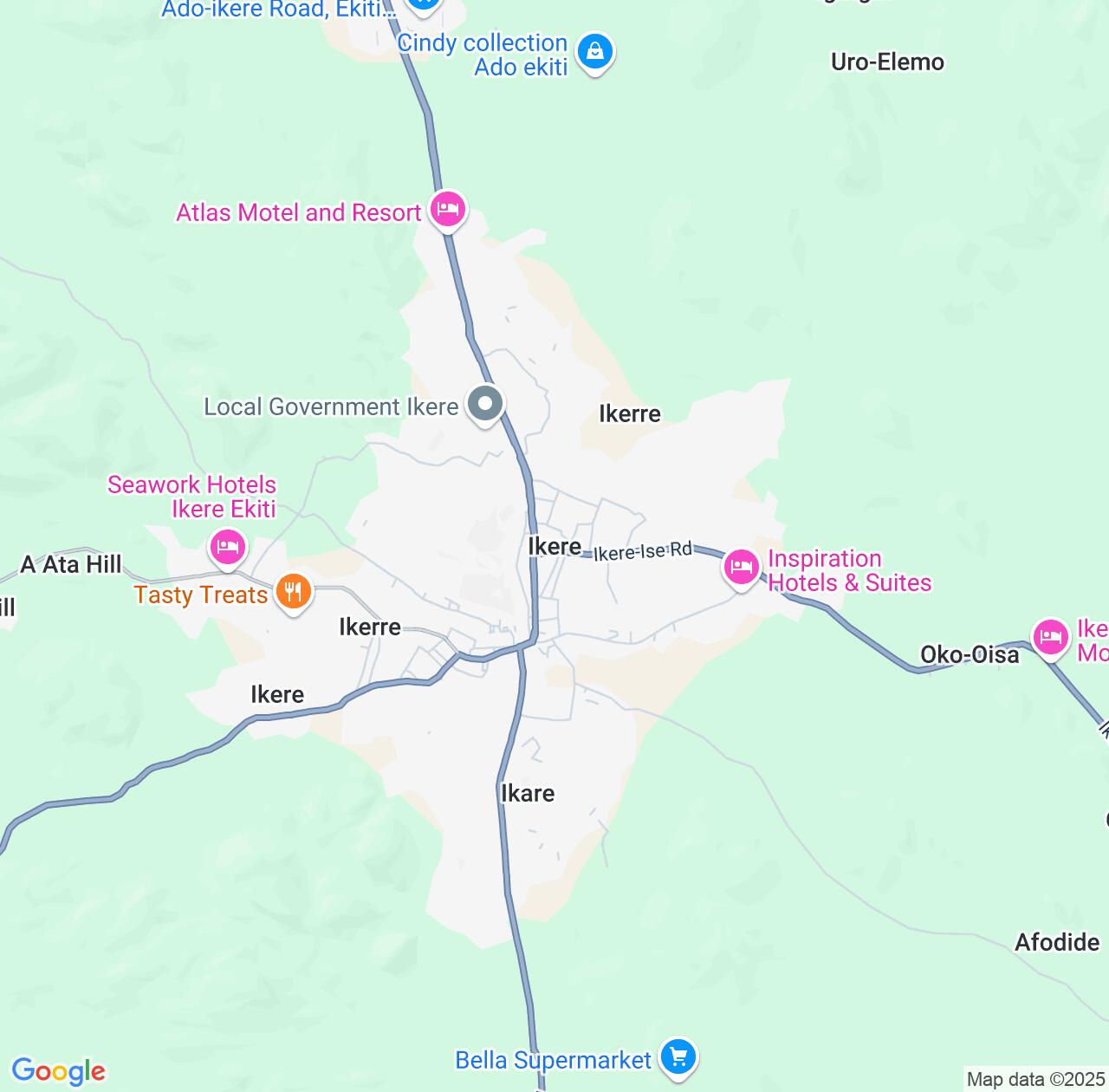 Map image for Intellectual Property Lawyers in Ikere-Ekiti and Ekiti State IP firms at coordinates  ; .