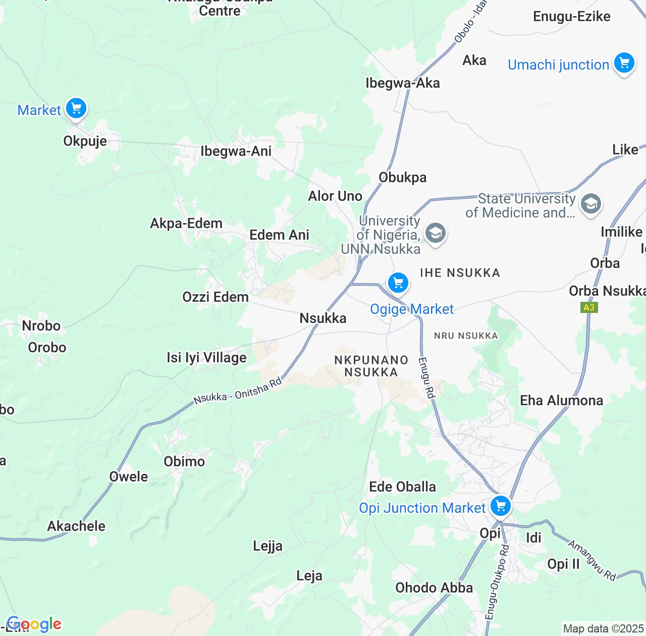 Map image for Intellectual Property Lawyers in Nsukka and Enugu State IP firms at coordinates  ; .