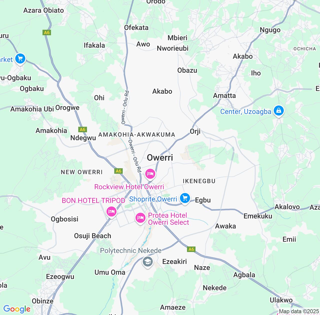 Map image for Intellectual Property Lawyers in Owerri and Imo State IP firms at coordinates  ; .