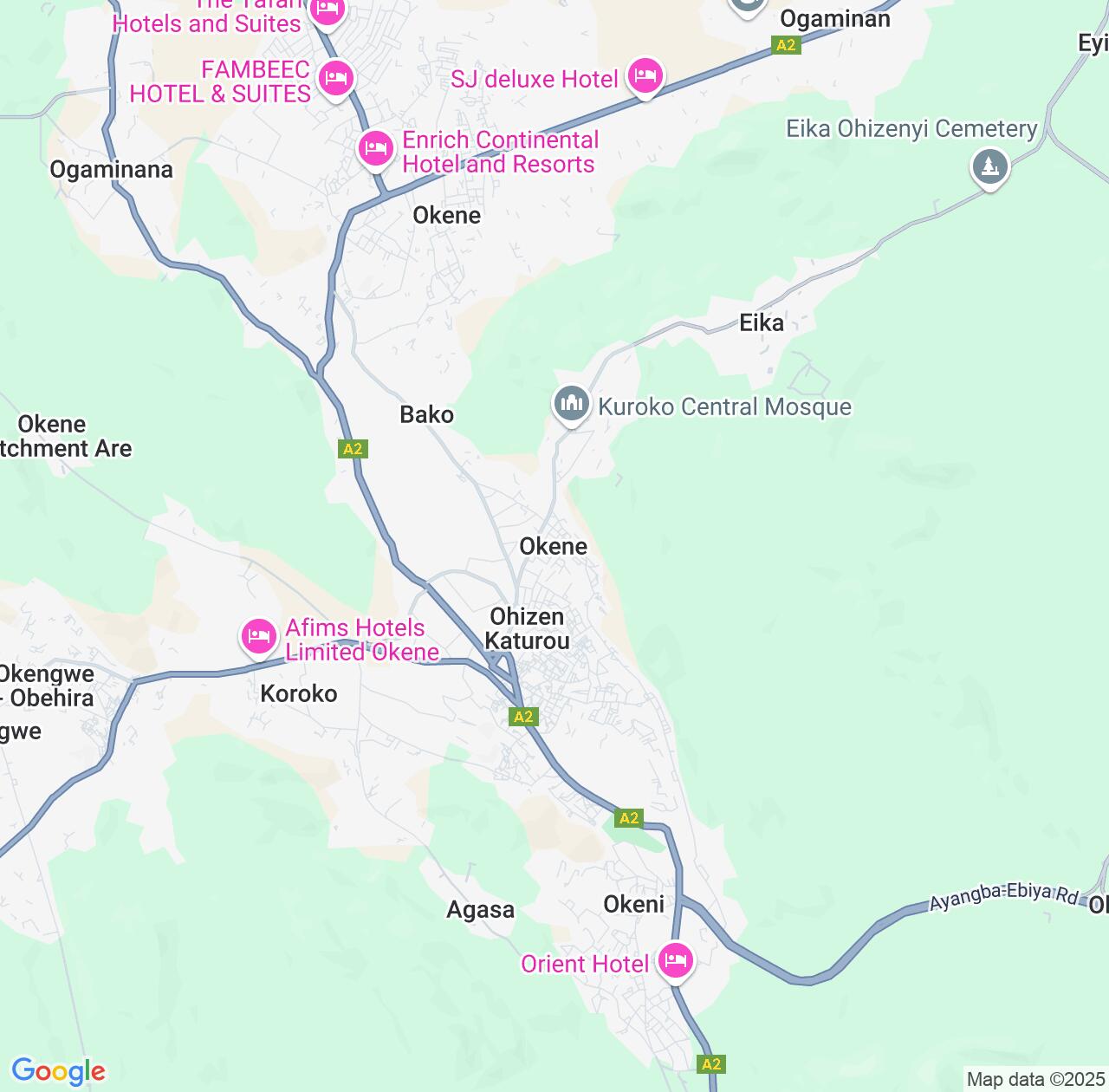 Map image for Intellectual Property Lawyers in Okene and Kogi State IP firms at coordinates  ; .