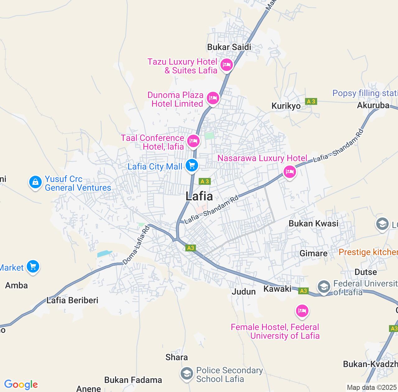 Map image for Intellectual Property Lawyers in Lafia and Nasarawa State IP firms at coordinates  ; .