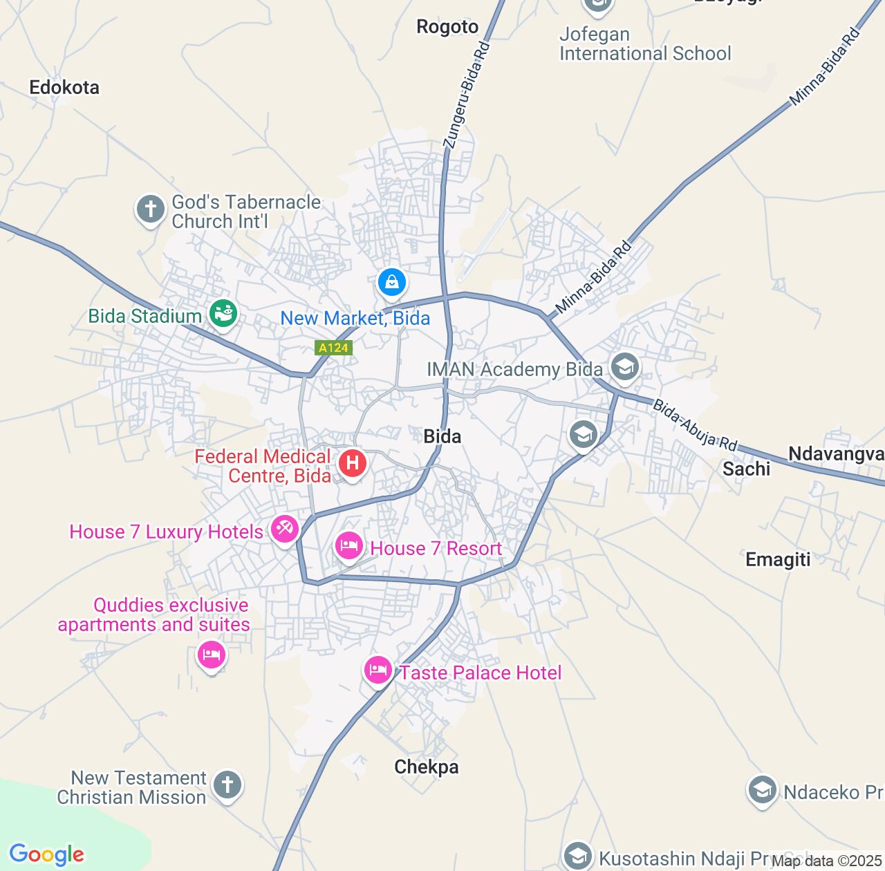 Map image for Intellectual Property Lawyers in Bida and Niger State IP firms at coordinates  ; .