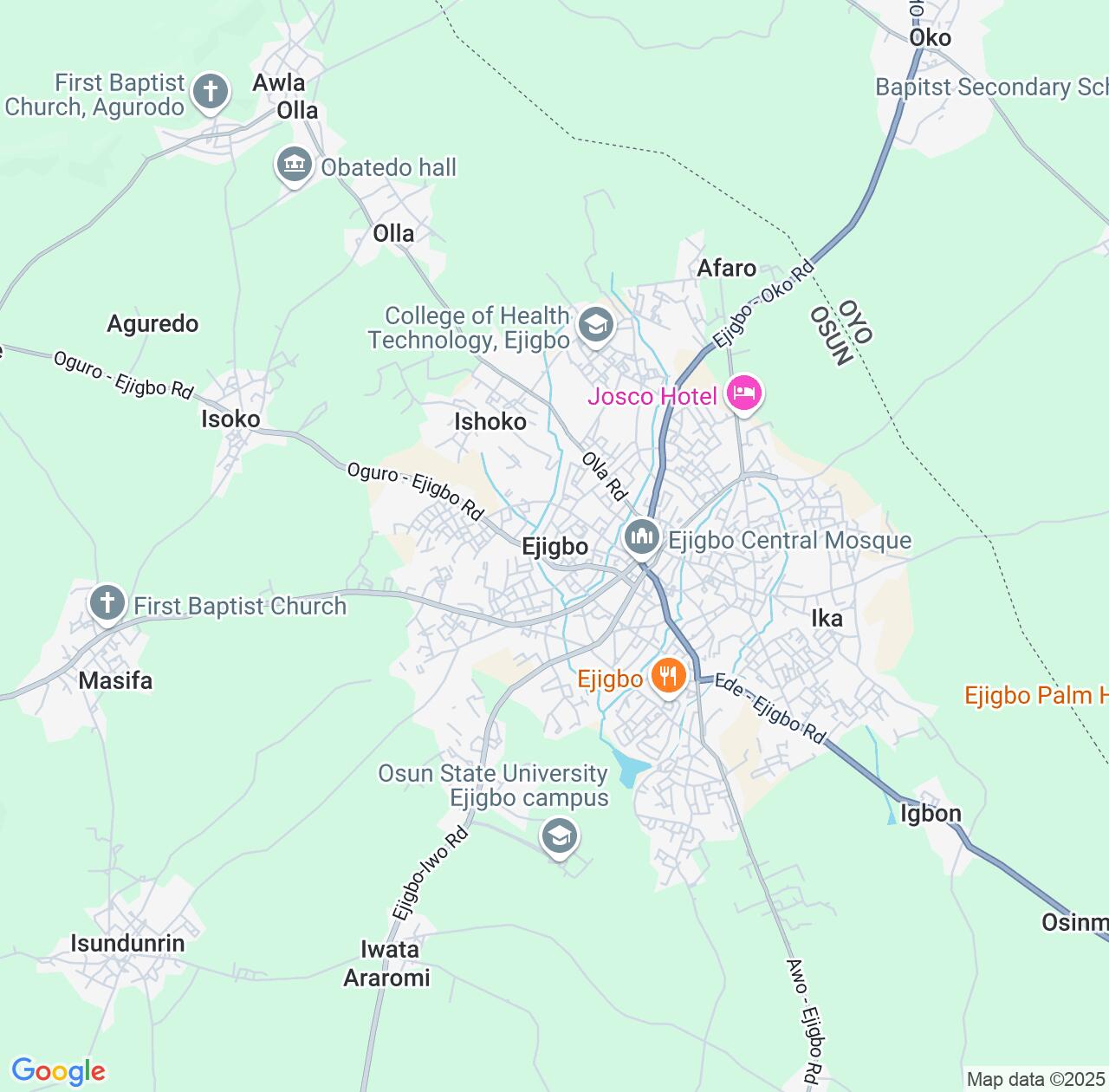 Map image for Intellectual Property Lawyers in Ejigbo and Osun State IP firms at coordinates  ; .
