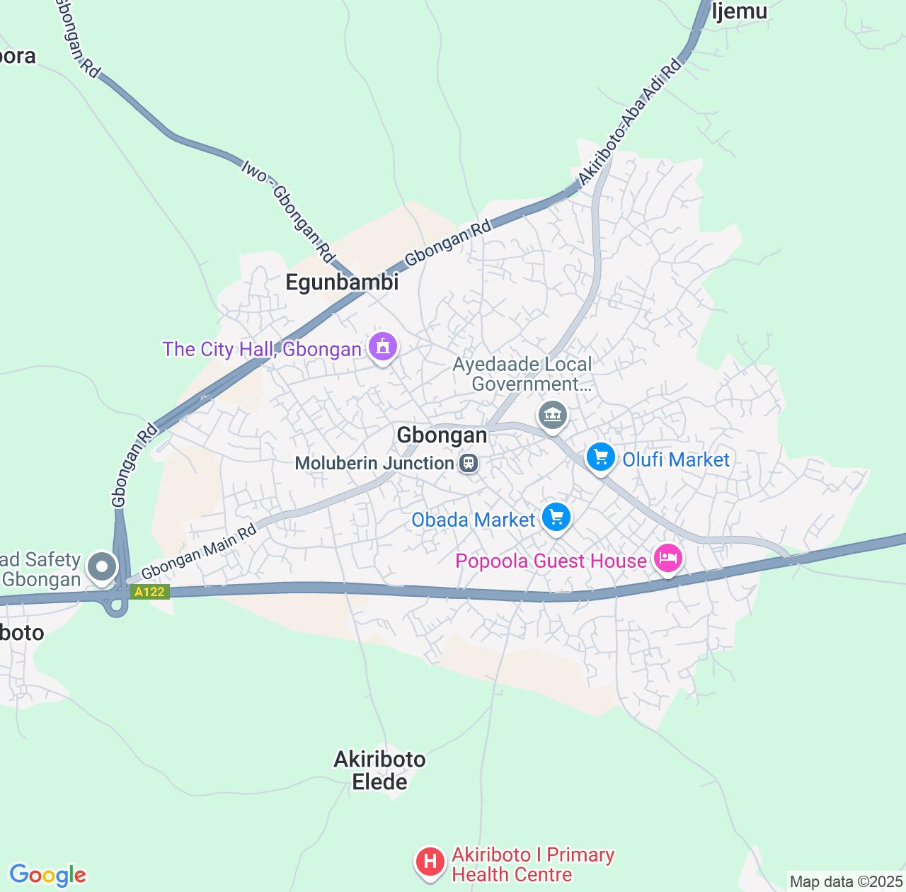 Map image for Intellectual Property Lawyers in Gbongan and Osun State IP firms at coordinates  ; .