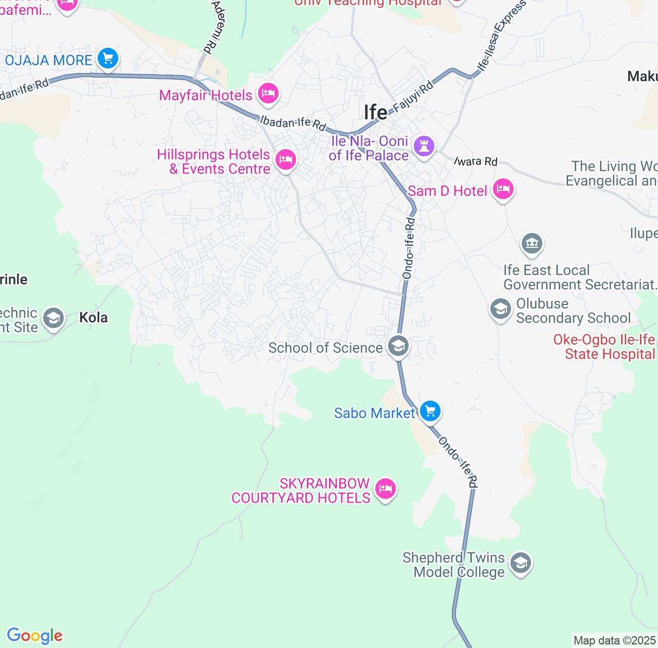 Map image for Intellectual Property Lawyers in Modakeke and Osun State IP firms at coordinates  ; .