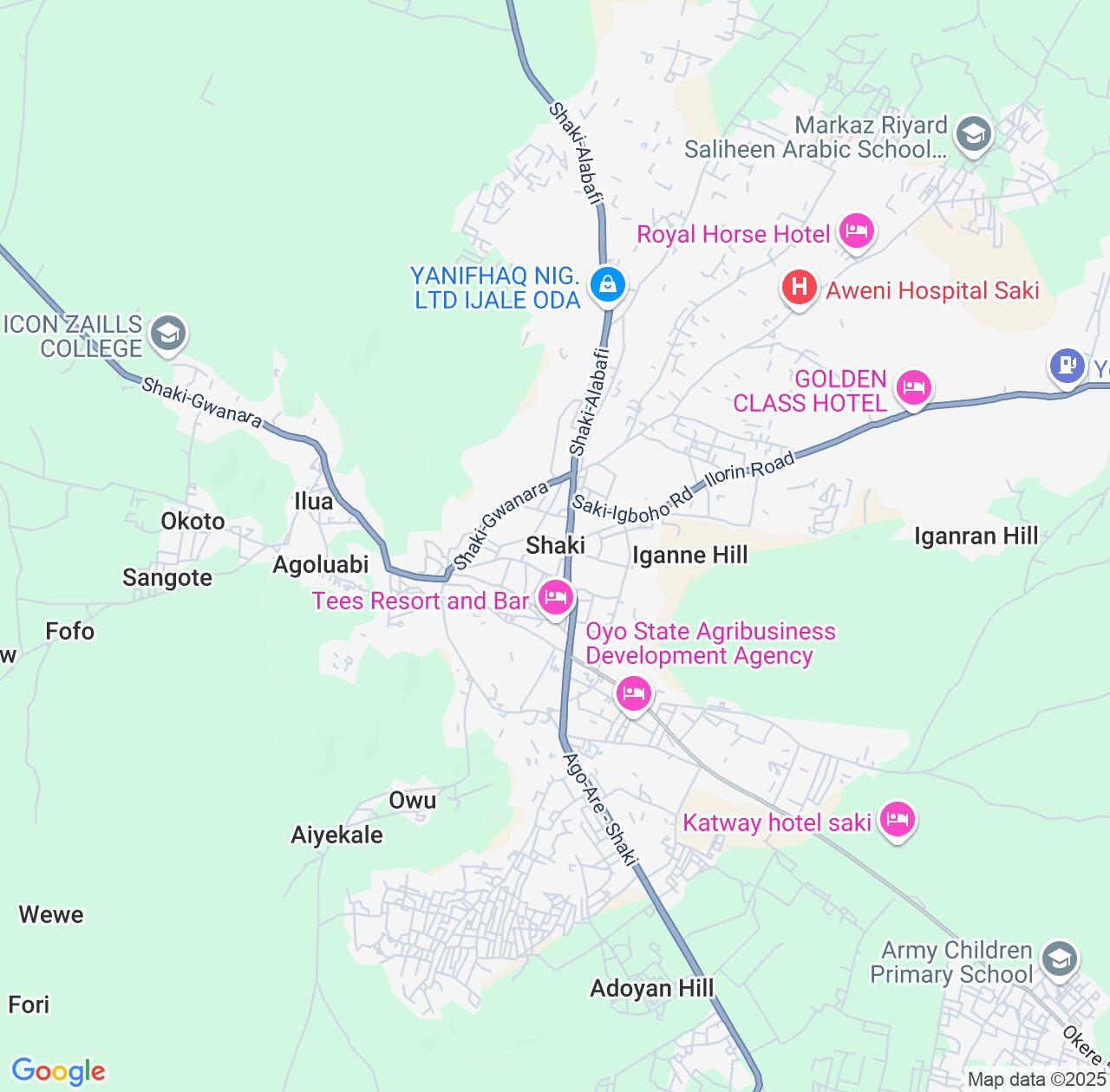 Map image for Intellectual Property Lawyers in Saki and Oyo State IP firms at coordinates  ; .