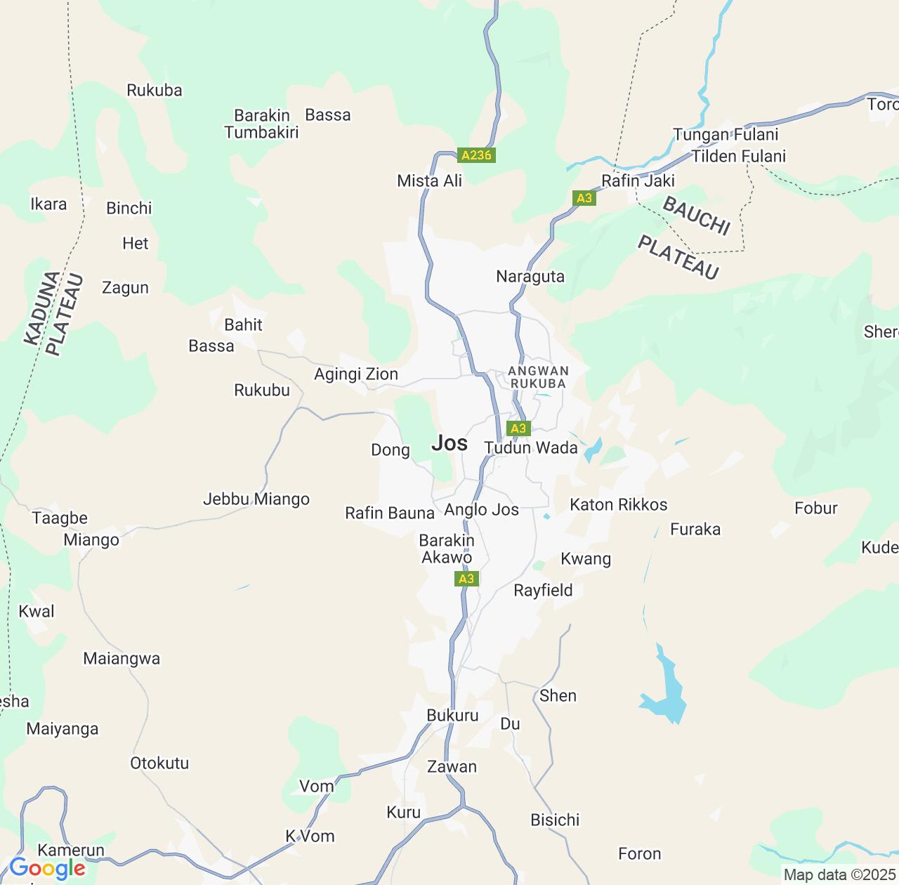 Map image for Intellectual Property Lawyers in Jos and Plateau State IP firms at coordinates  ; .