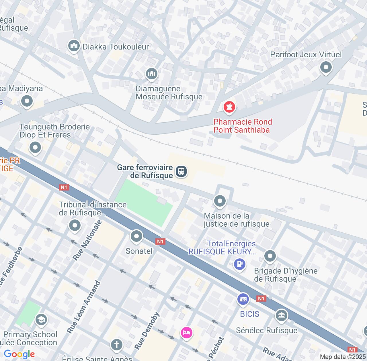 Map image for Intellectual Property Lawyers in Rufisque and Dakar IP firms at coordinates  ; .