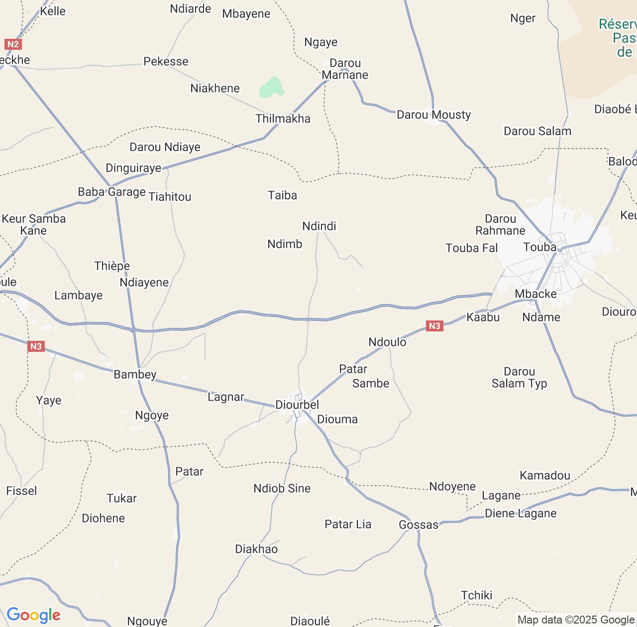 Map image for Intellectual Property Lawyers in Diourbel and Diourbel Region IP firms at coordinates  ; .