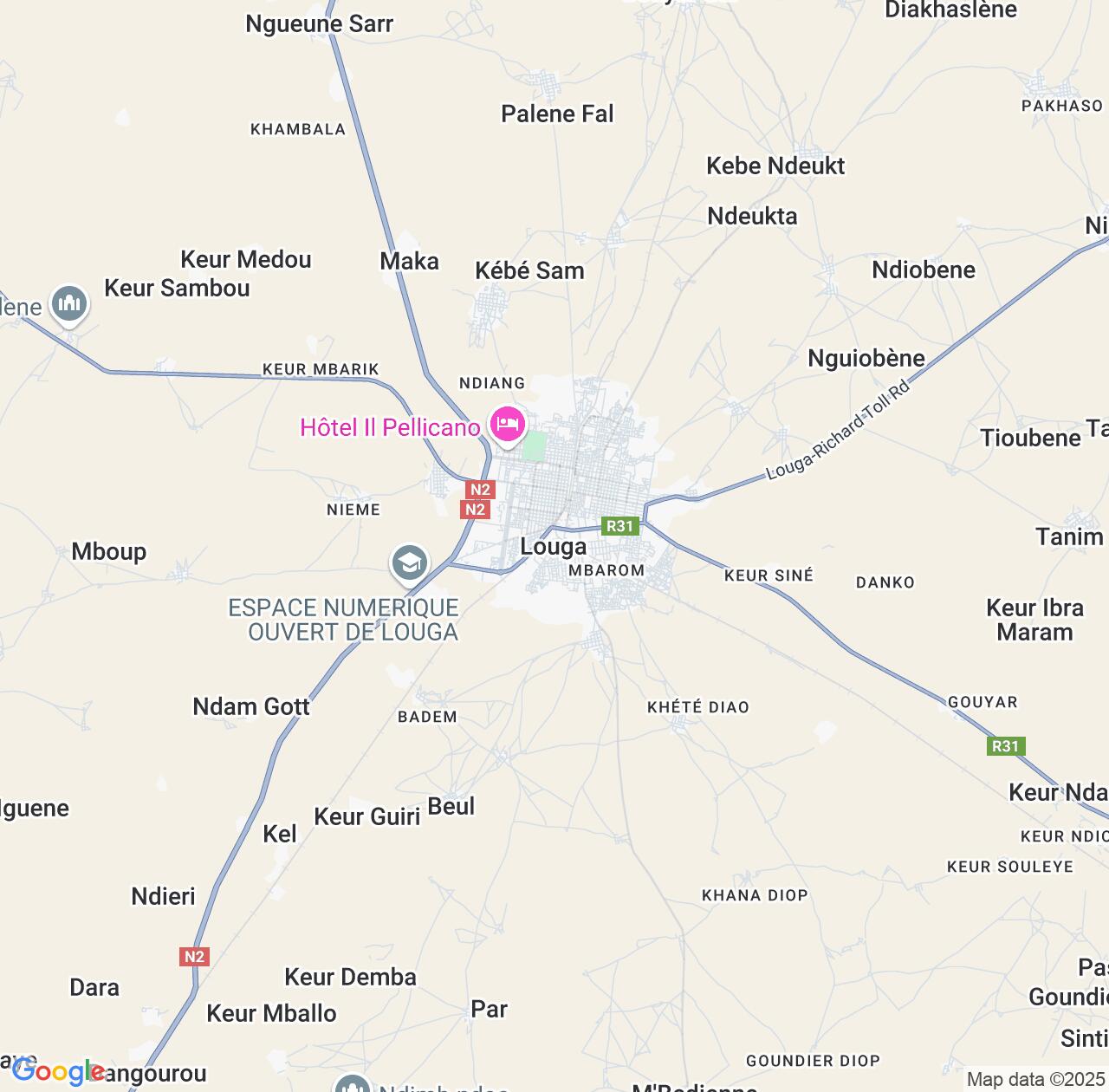 Map image for Intellectual Property Lawyers in Louga and Senegal IP firms at coordinates  ; .