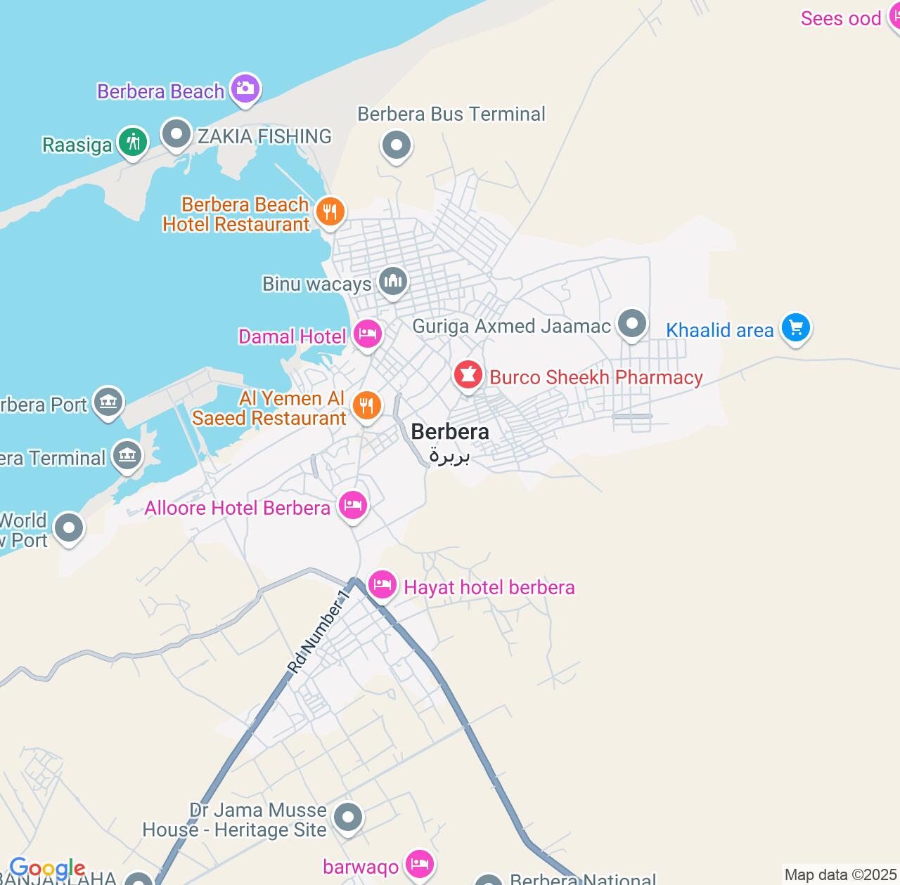 Map image for Intellectual Property Lawyers in Berbera and Woqooyi Galbeed IP firms at coordinates  ; .