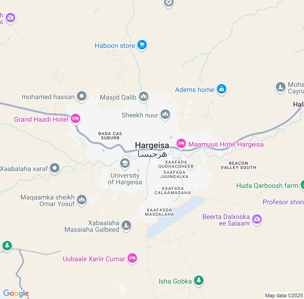 Map image for Intellectual Property Lawyers in Hargeysa and Woqooyi Galbeed IP firms at coordinates  ; .