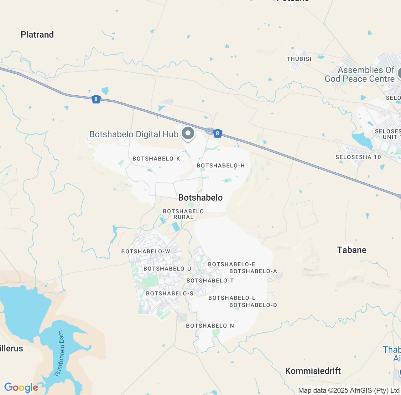 Map image for Intellectual Property Lawyers in Botshabelo and Free State IP firms at coordinates  ; .