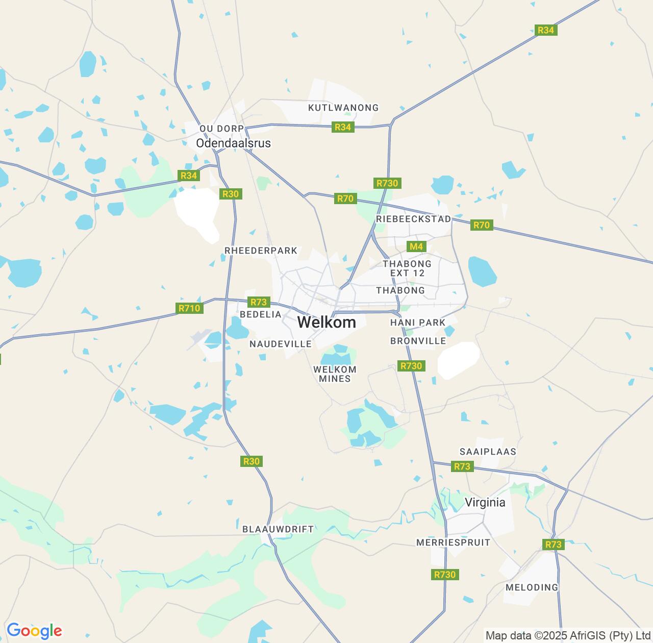 Map image for Intellectual Property Lawyers in Welkom and Free State IP firms at coordinates  ; .