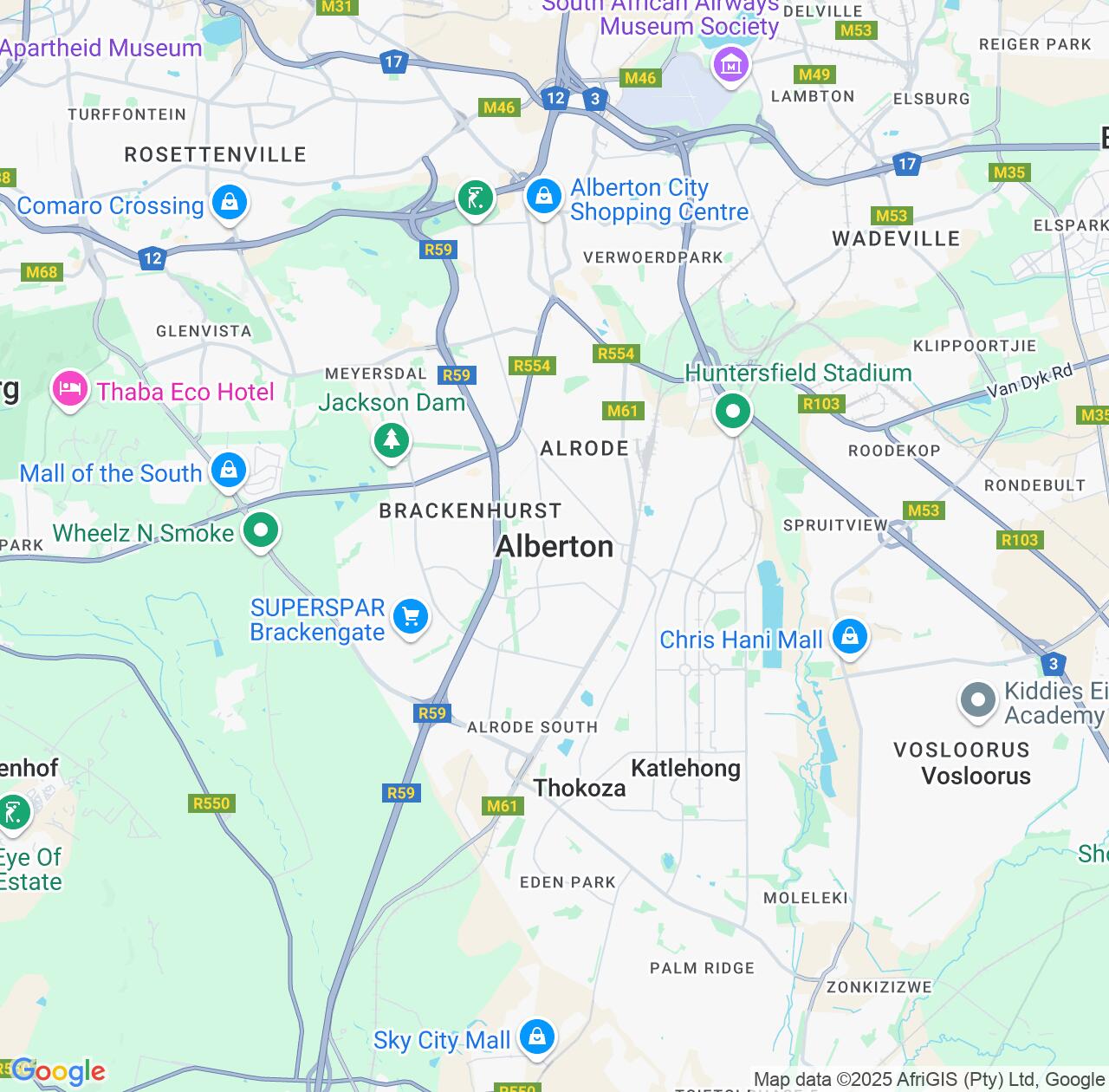 Map image for Intellectual Property Lawyers in Alberton and Gauteng IP firms at coordinates  ; .