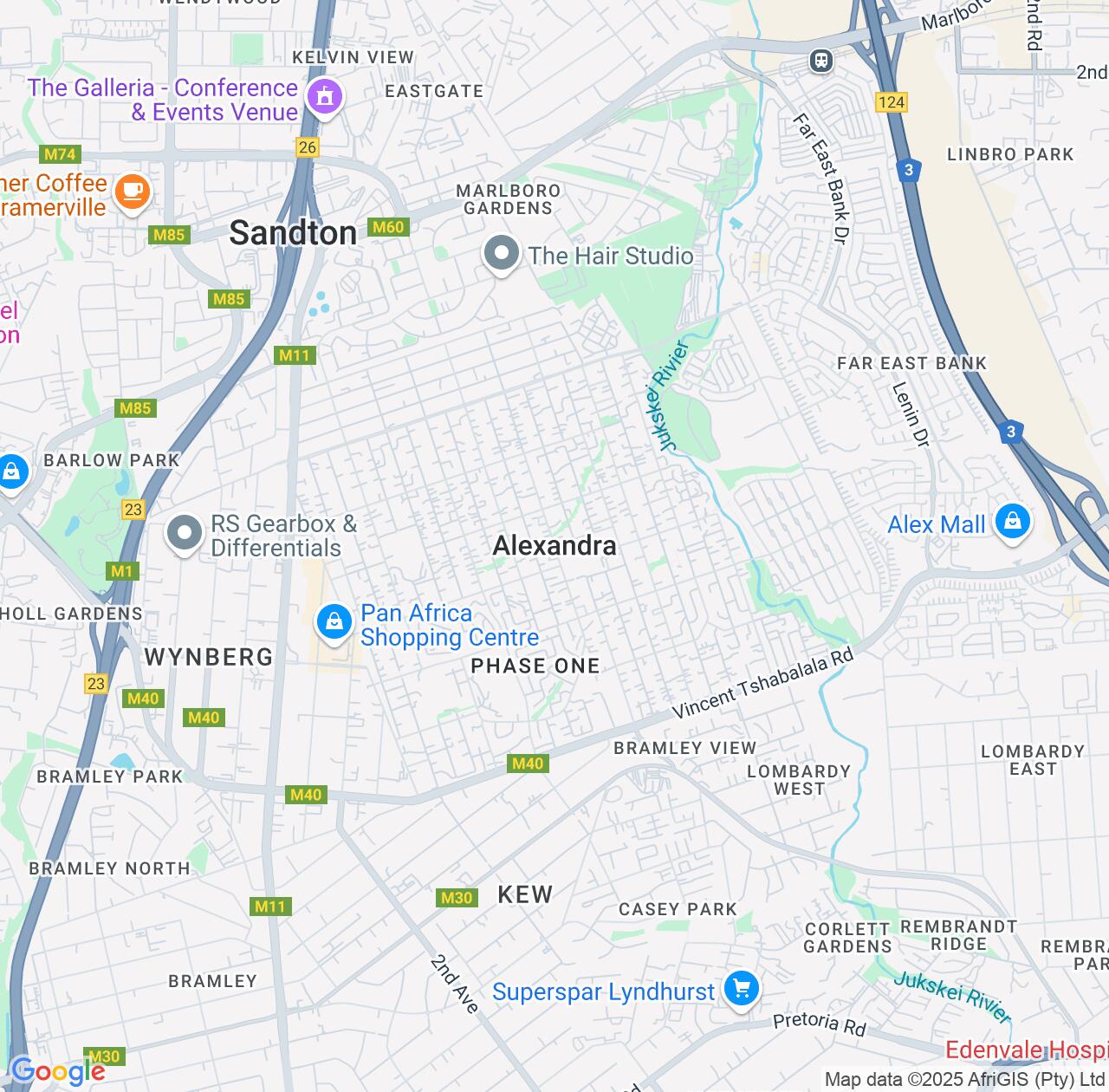 Map image for Intellectual Property Lawyers in Alexandra and Gauteng IP firms at coordinates  ; .