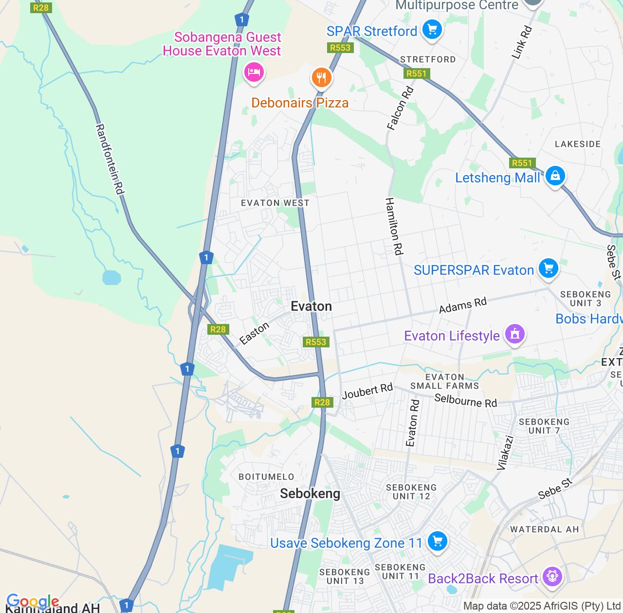 Map image for Intellectual Property Lawyers in Evaton and Gauteng IP firms at coordinates  ; .