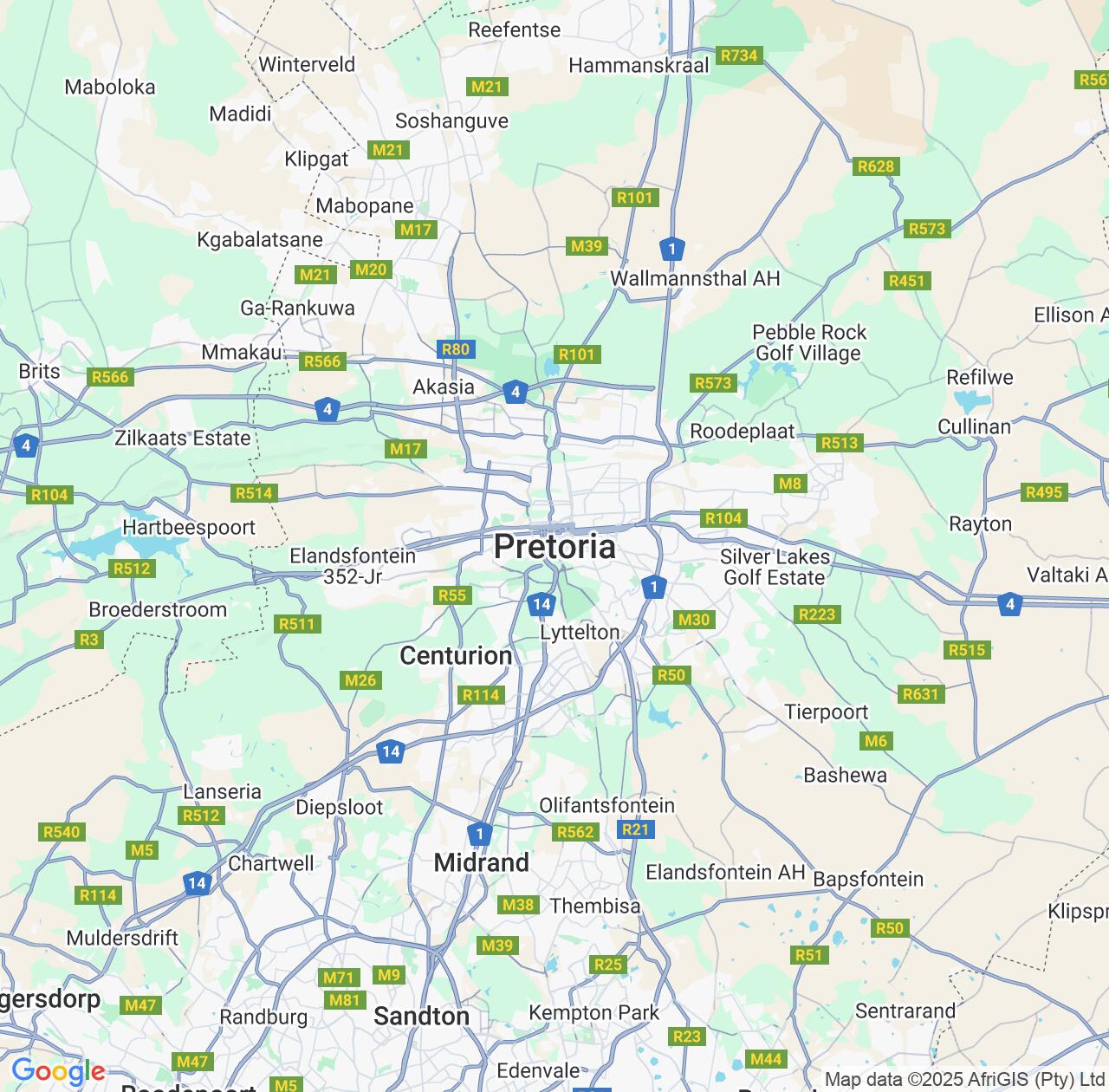 Map image for Intellectual Property Lawyers in Pretoria and Gauteng IP firms at coordinates  ; .