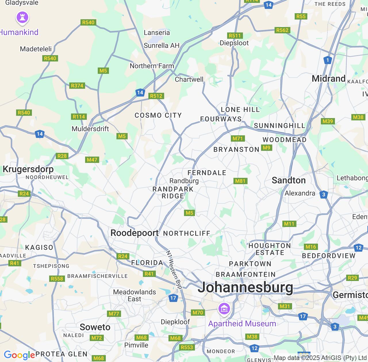 Map image for Intellectual Property Lawyers in Randburg and Gauteng IP firms at coordinates  ; .