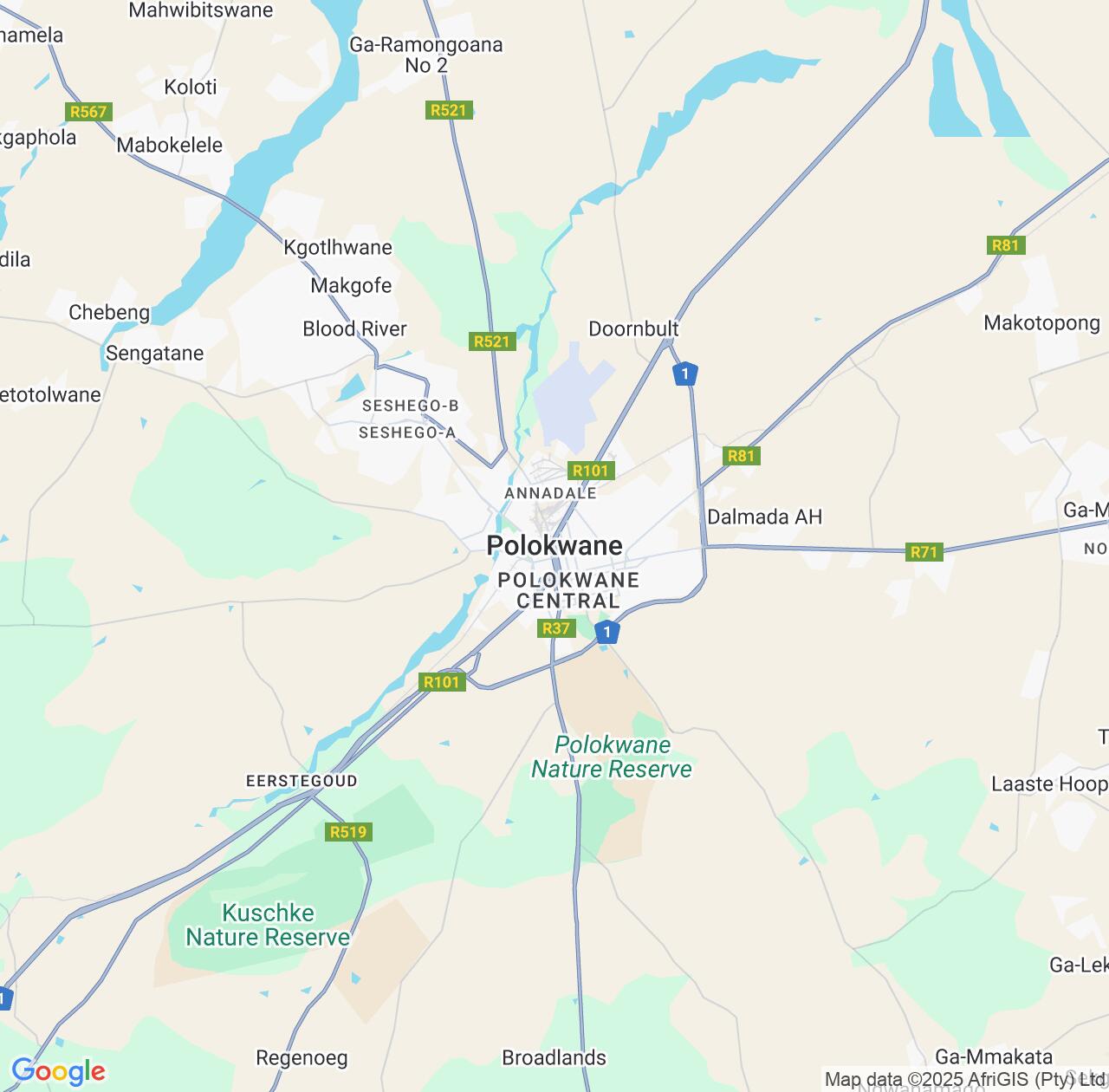 Map image for Intellectual Property Lawyers in Polokwane and Limpopo IP firms at coordinates  ; .