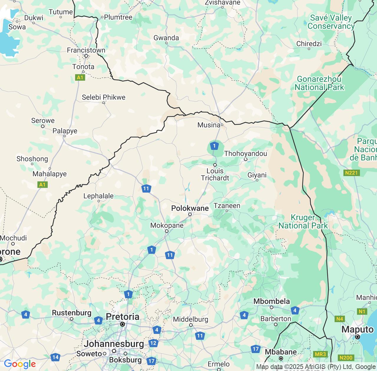 Map image for Intellectual Property Lawyers in Limpopo and South Africa IP firms at coordinates  ; .