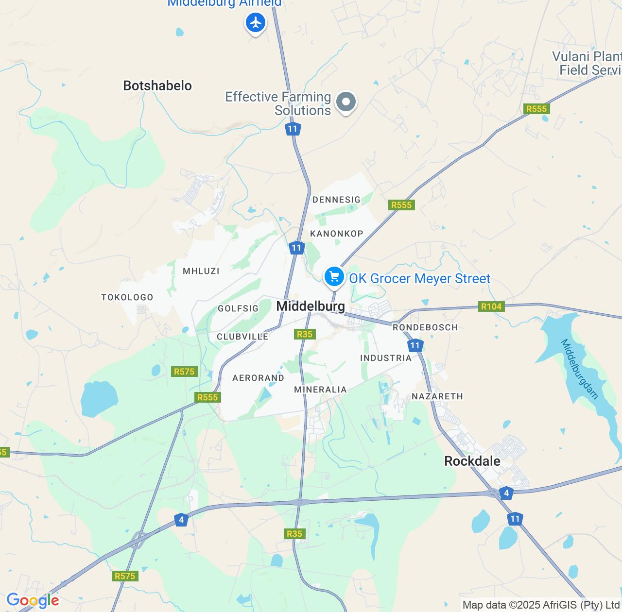 Map image for Intellectual Property Lawyers in Middelburg and Mpumalanga IP firms at coordinates  ; .