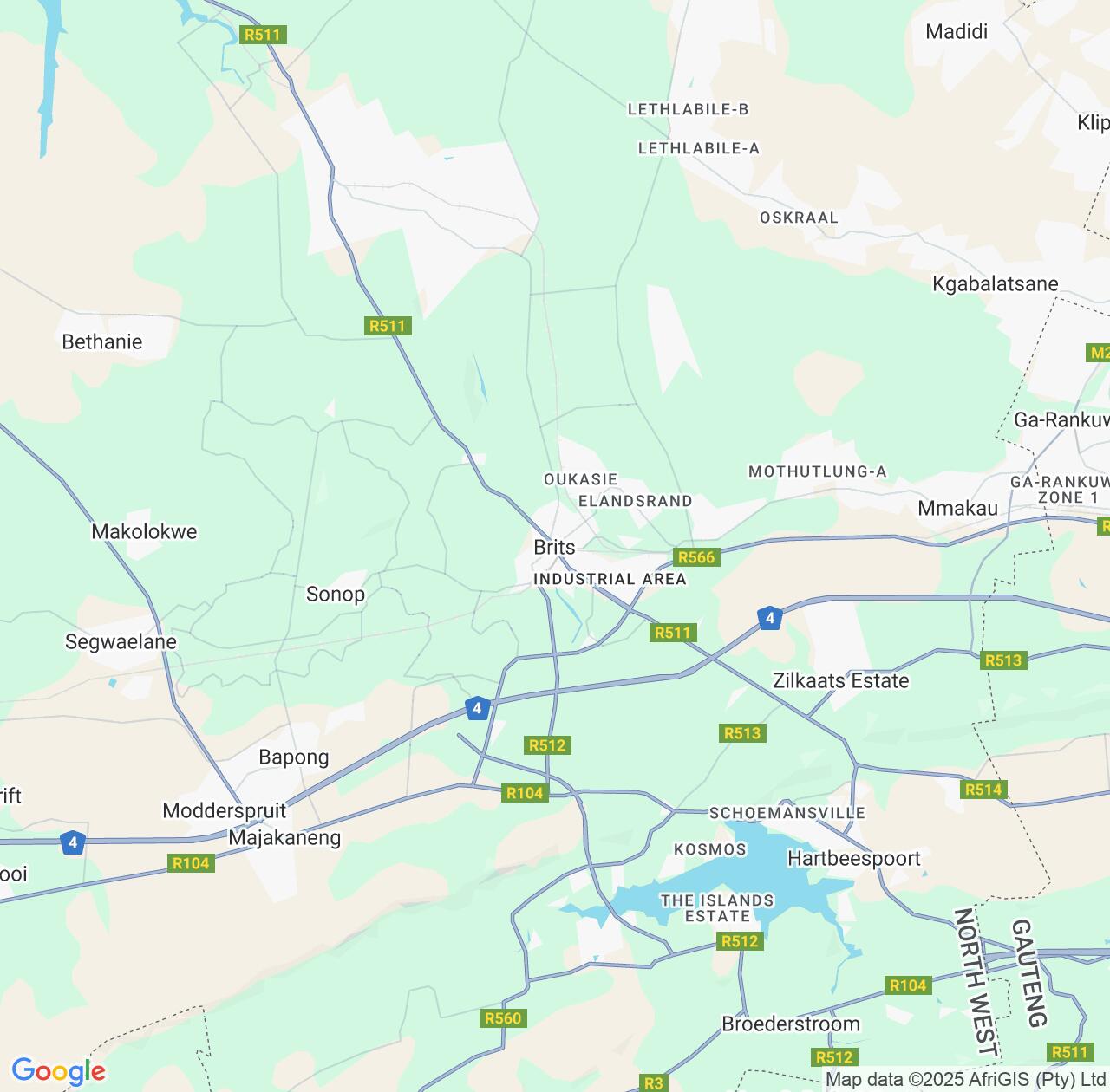 Map image for Intellectual Property Lawyers in Brits and North West IP firms at coordinates  ; .