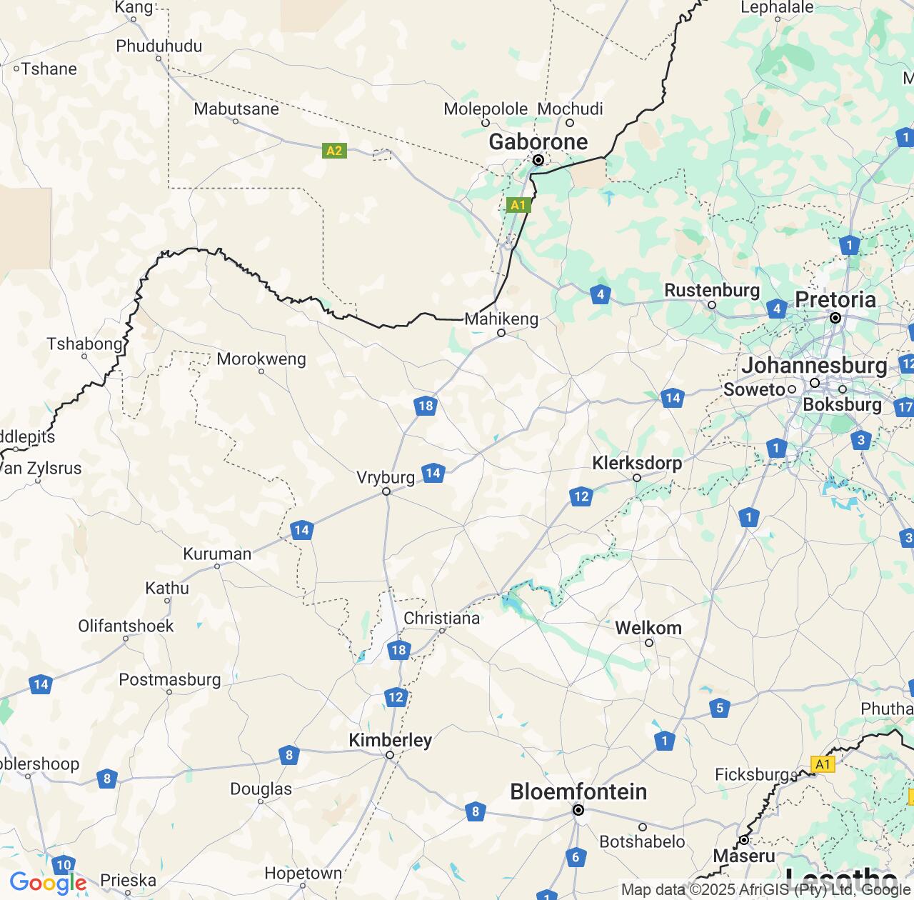 Map image for Intellectual Property Lawyers in North West and South Africa IP firms at coordinates  ; .