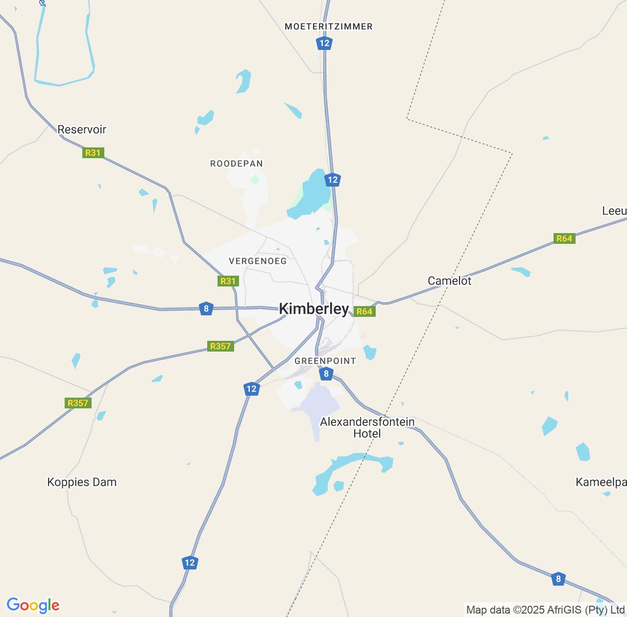 Map image for Intellectual Property Lawyers in Kimberley and Northern Cape IP firms at coordinates  ; .