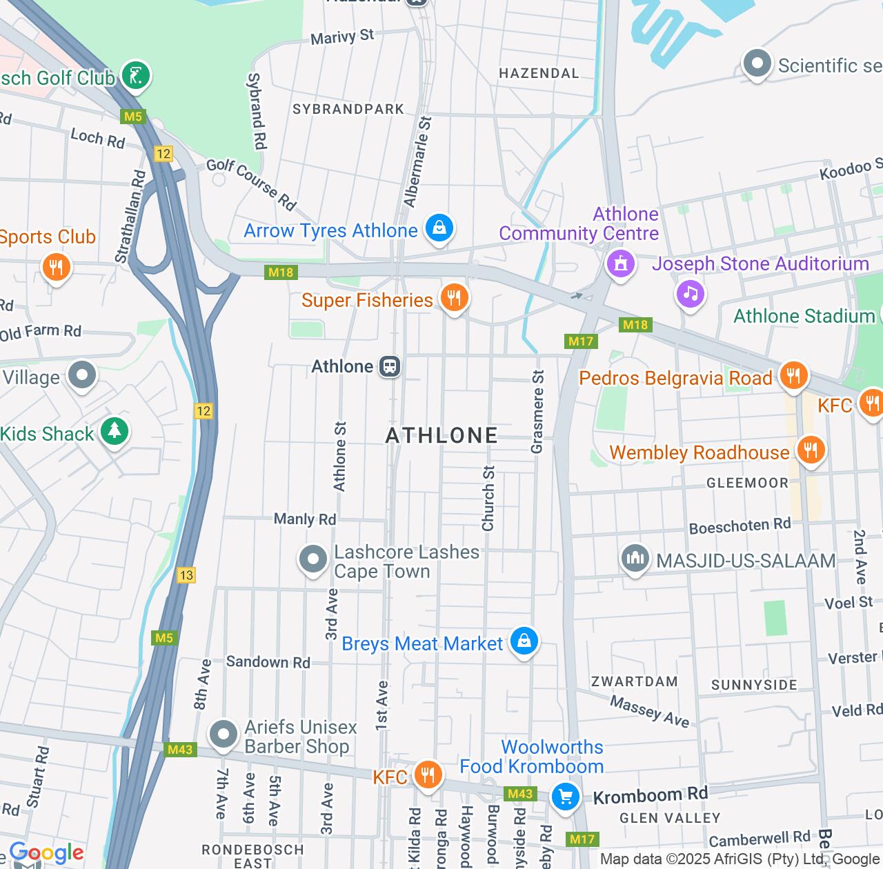 Map image for Intellectual Property Lawyers in Athlone and Western Cape IP firms at coordinates  ; .