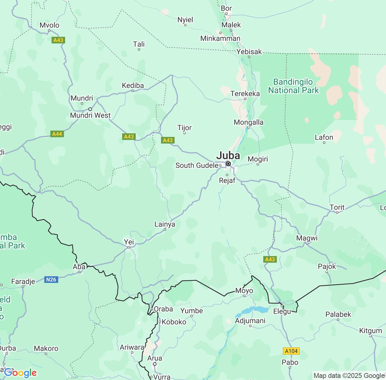 Map image for Intellectual Property Lawyers in Central Equatoria and South Sudan IP firms at coordinates  ; .