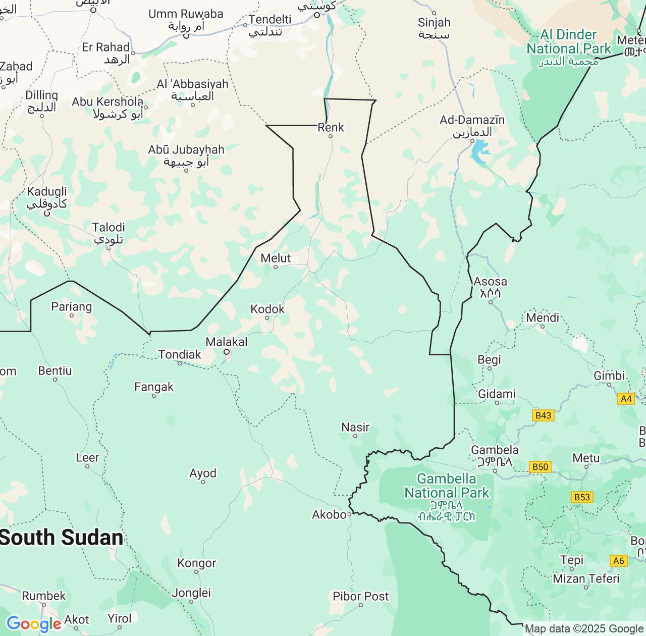 Map image for Intellectual Property Lawyers in Upper Nile and South Sudan IP firms at coordinates  ; .